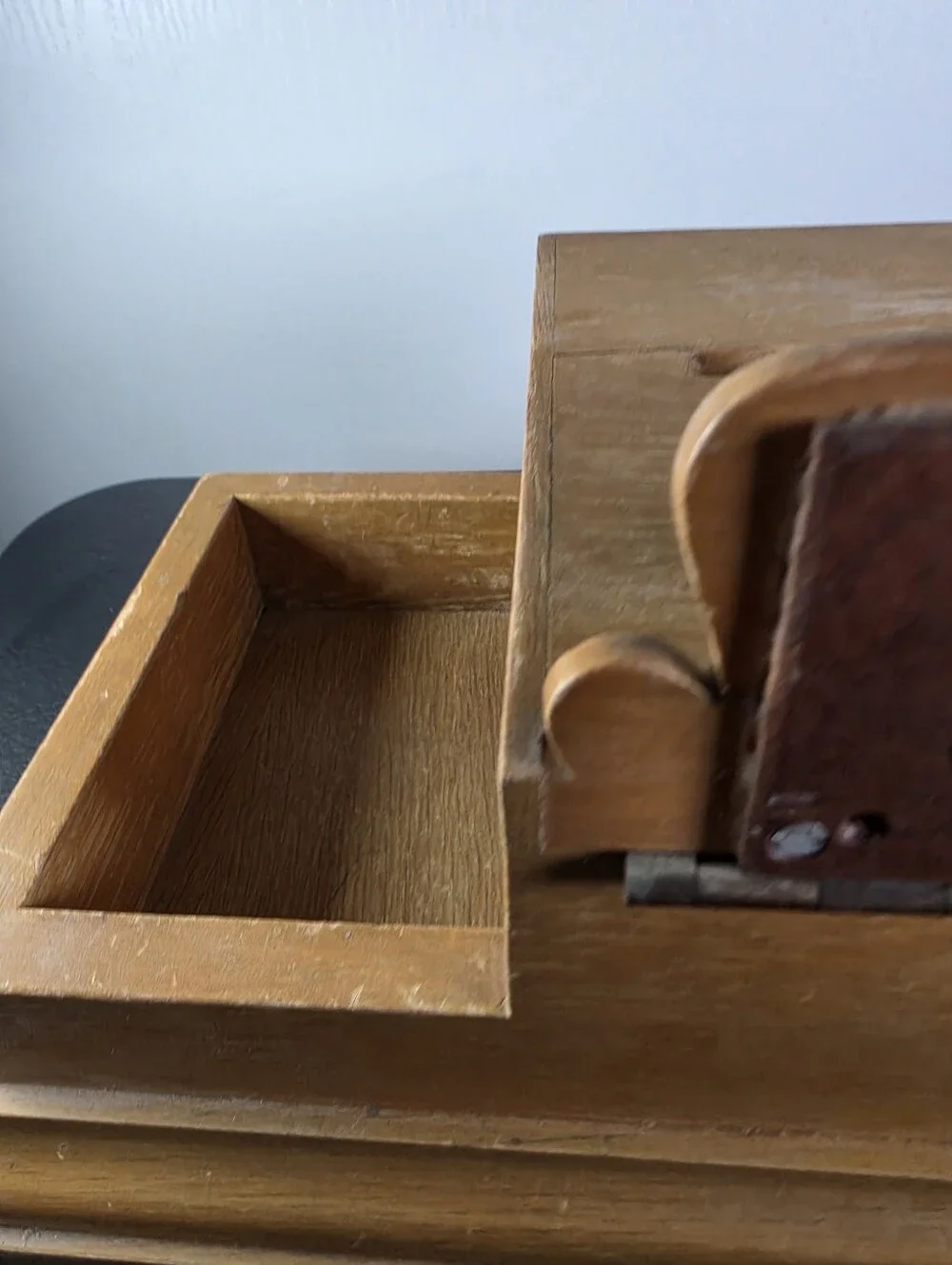 Wood Prayer Box with Side Trays - 'Petitions and Thanksgivings'